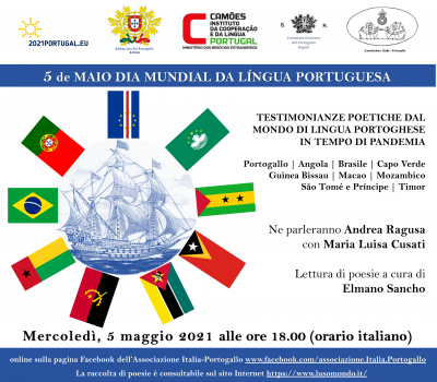 5 de Maio dia Mundial da Lingua Portuguesa – Testimonianze Poetiche dal mondo di lingua portoghese in tempo di pandemia